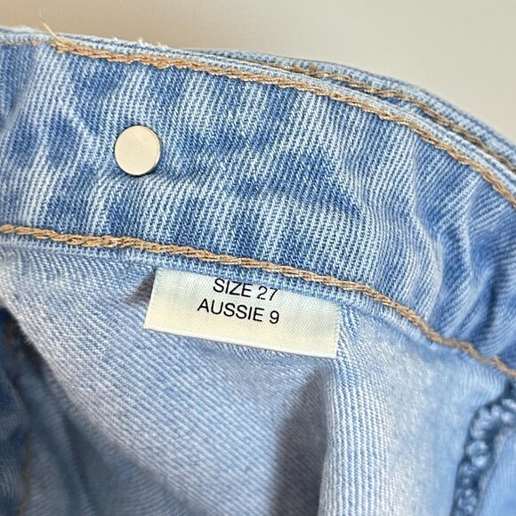 ROLLA'S Layla High Rise Sunshine Blue Denim Skort in Light Vintage Blue US 27 - Picture 6 of 12